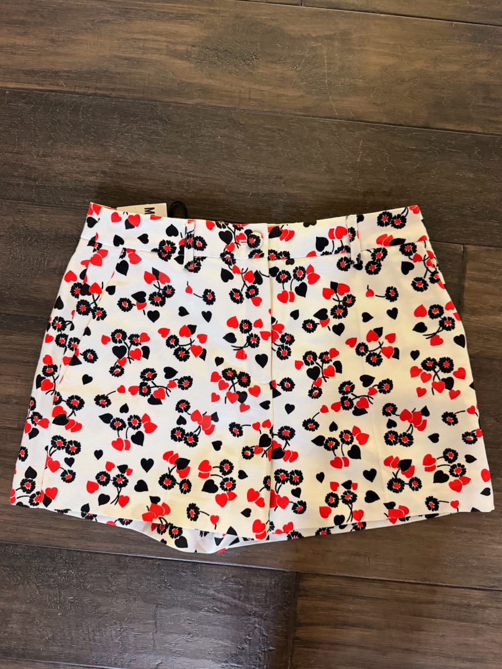 MOSCHINO Darling Floral Print Shorts Sz 4/6 $595!!